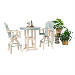 2 - Janelle Pub Swivel Chairs w/ Round Table