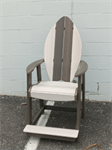 Surf Balcony Arm Chair / Premium / Coastal Gray / Seashell