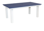 46 x 72 Dining Wave Table / White / Patriot Blue
