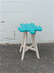 Turtle End Table / Premium / Seashell & Aruba Blue