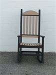 Porch Rocker / Black / Weather Wood
