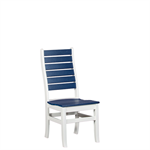 Bethany Dining Side Chair / White / Patriot Blue