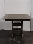 1 38^ Square Dining Table / Coastel Gray / With 4 Bethany Dining Chairs