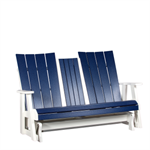 Fenwick 5' Glider w/ console / Bright White / Patriot Blue