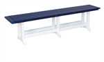 6' Bench / Bright White / Patriot Blue