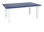 46^ x 72^ Dining Farm Table / White / Patriot Blue