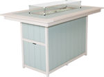 44 x 72 Pub Fire Table / Premium / Seashell / Sage