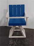 Jayden Dining Swivel Arm Chair / Premium / Seashell / Blue